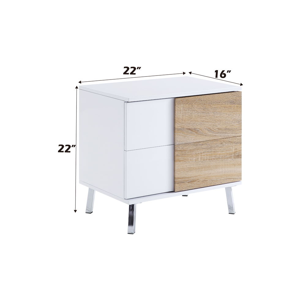 Verux - End Table - White High Gloss