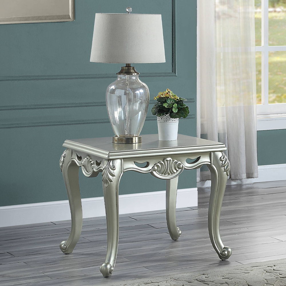 Qunsia - End Table - Champagne