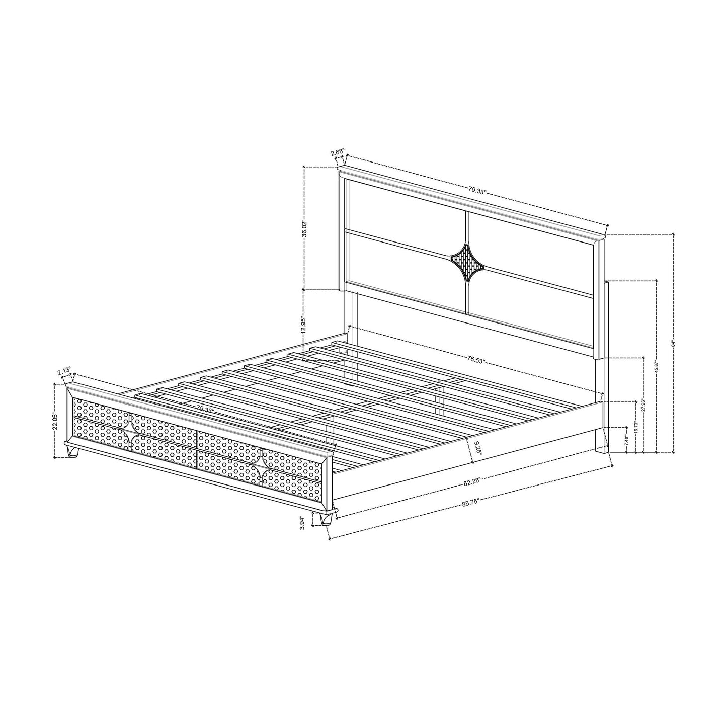 Uriuni - Bed With LED Lights