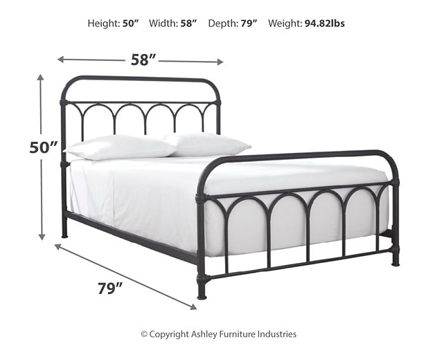 Ashley Express - Nashburg Metal Hdbd/Ftbd/Rails