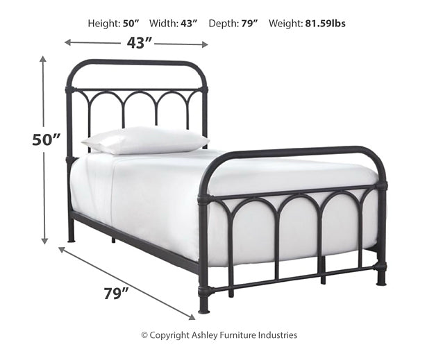 Ashley Express - Nashburg Metal Hdbd/Ftbd/Rails