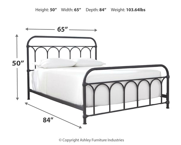 Ashley Express - Nashburg Metal Hdbd/Ftbd/Rails