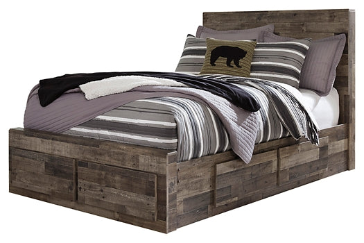 Derekson Panel Bed With 6 Storage Drawers