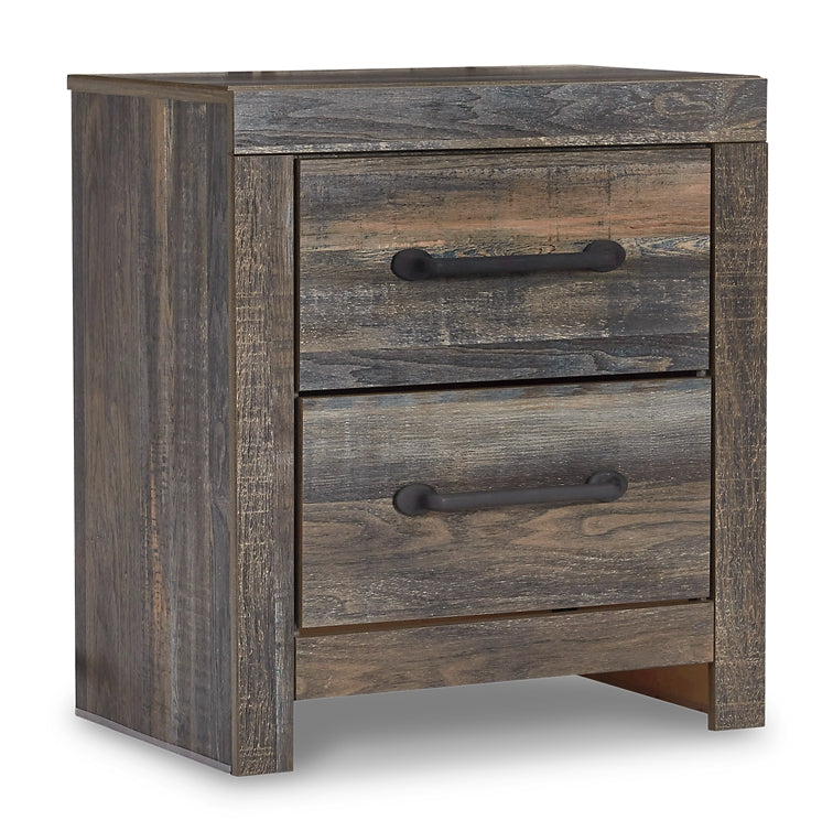 Drystan Panel Bed With 2 Storage Drawers With Mirrored Dresser, Chest And 2 Nightstands