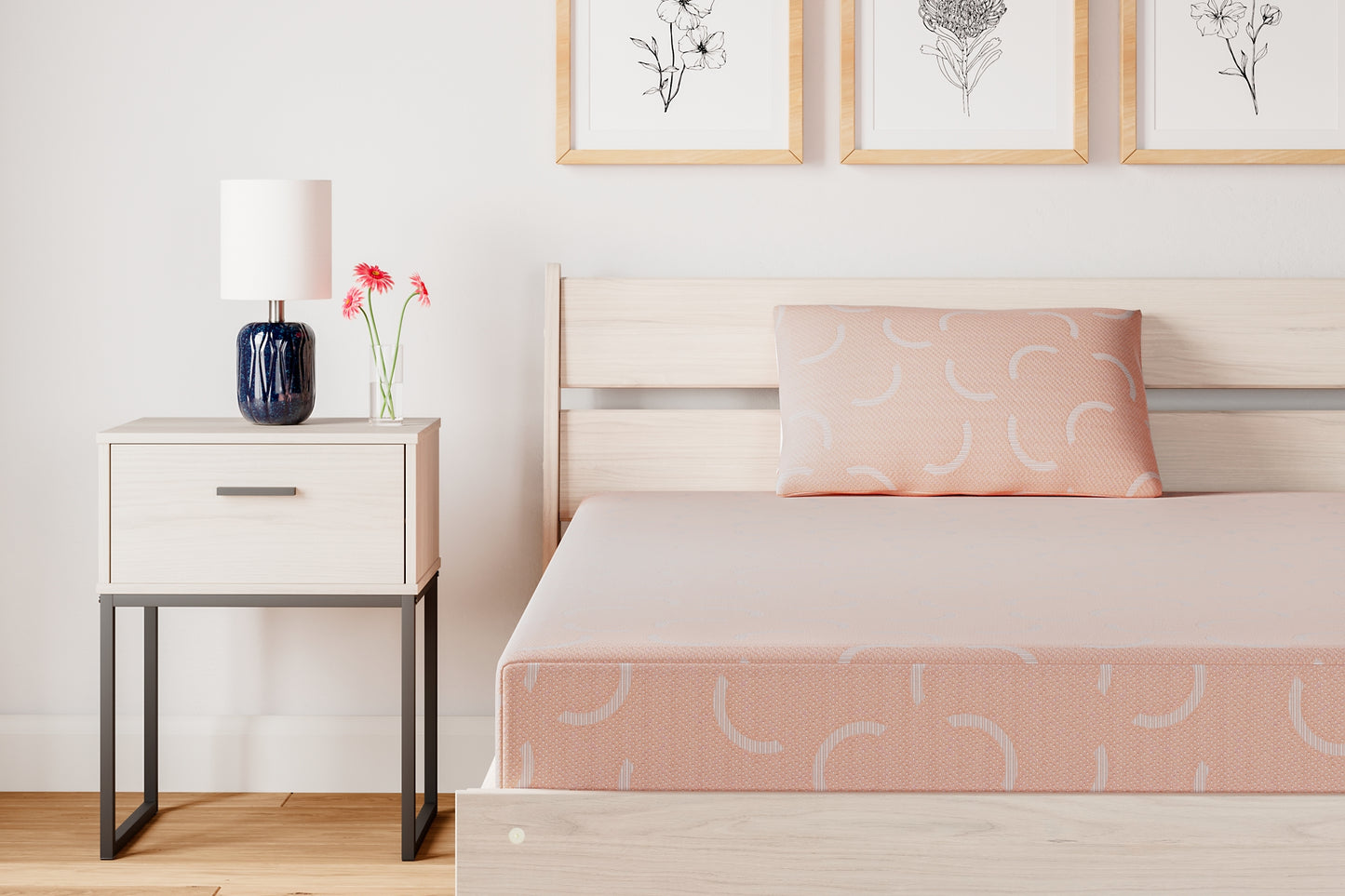 Ashley Express - Ikidz Coral Mattress And Pillow 2/Cn