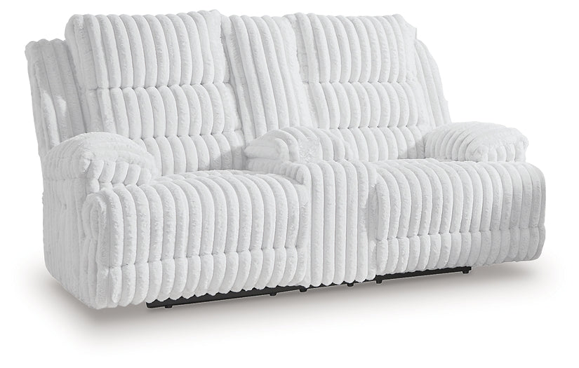 Rhines Falls DBL REC PWR Loveseat w/Console