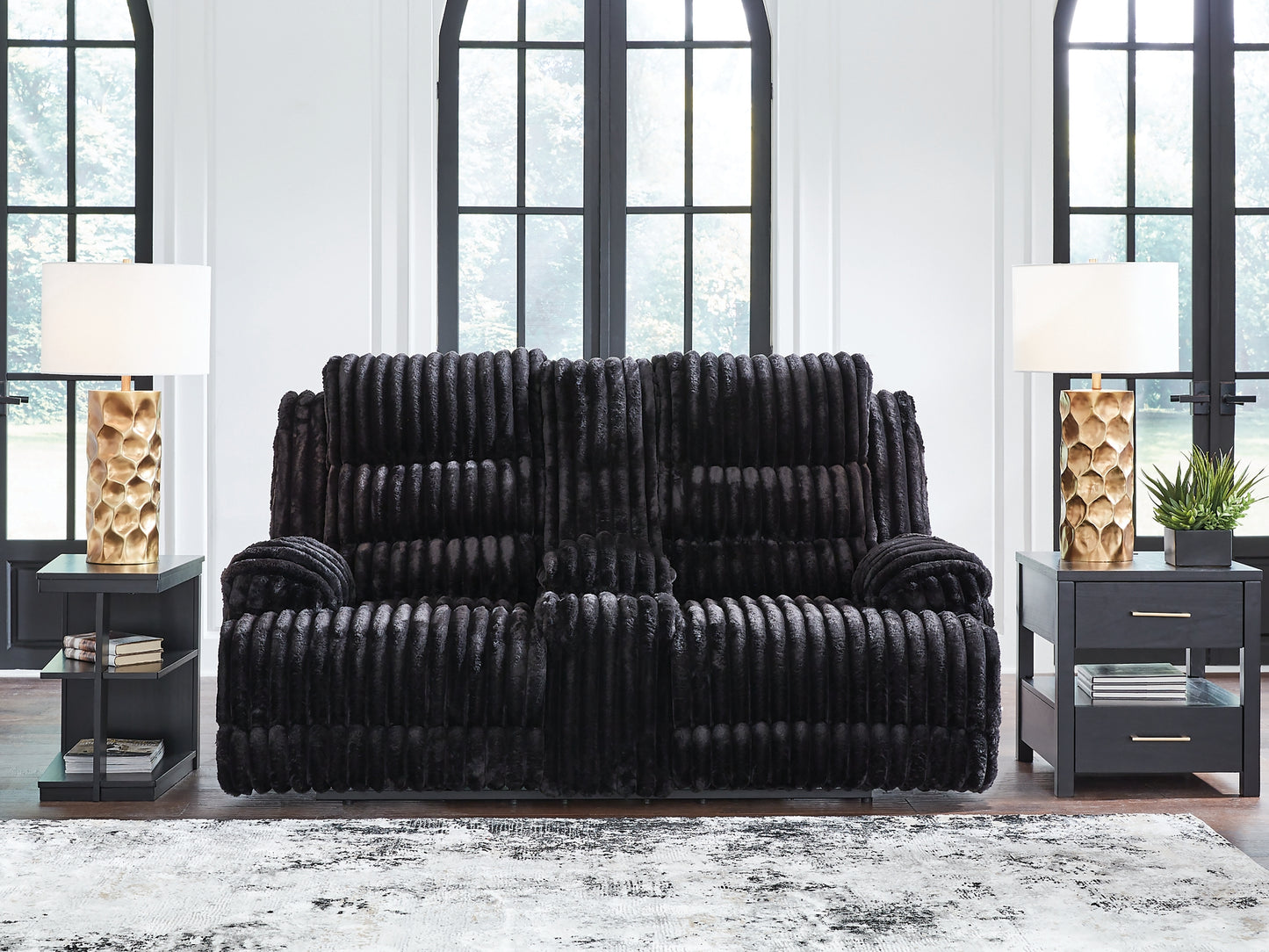 Rhines Falls DBL REC PWR Loveseat w/Console