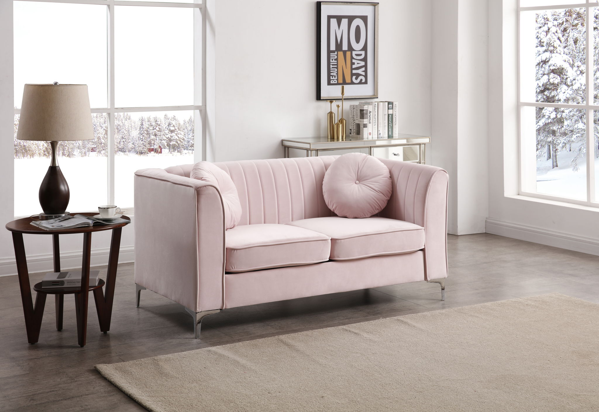 Delray - Micro Suede Loveseat