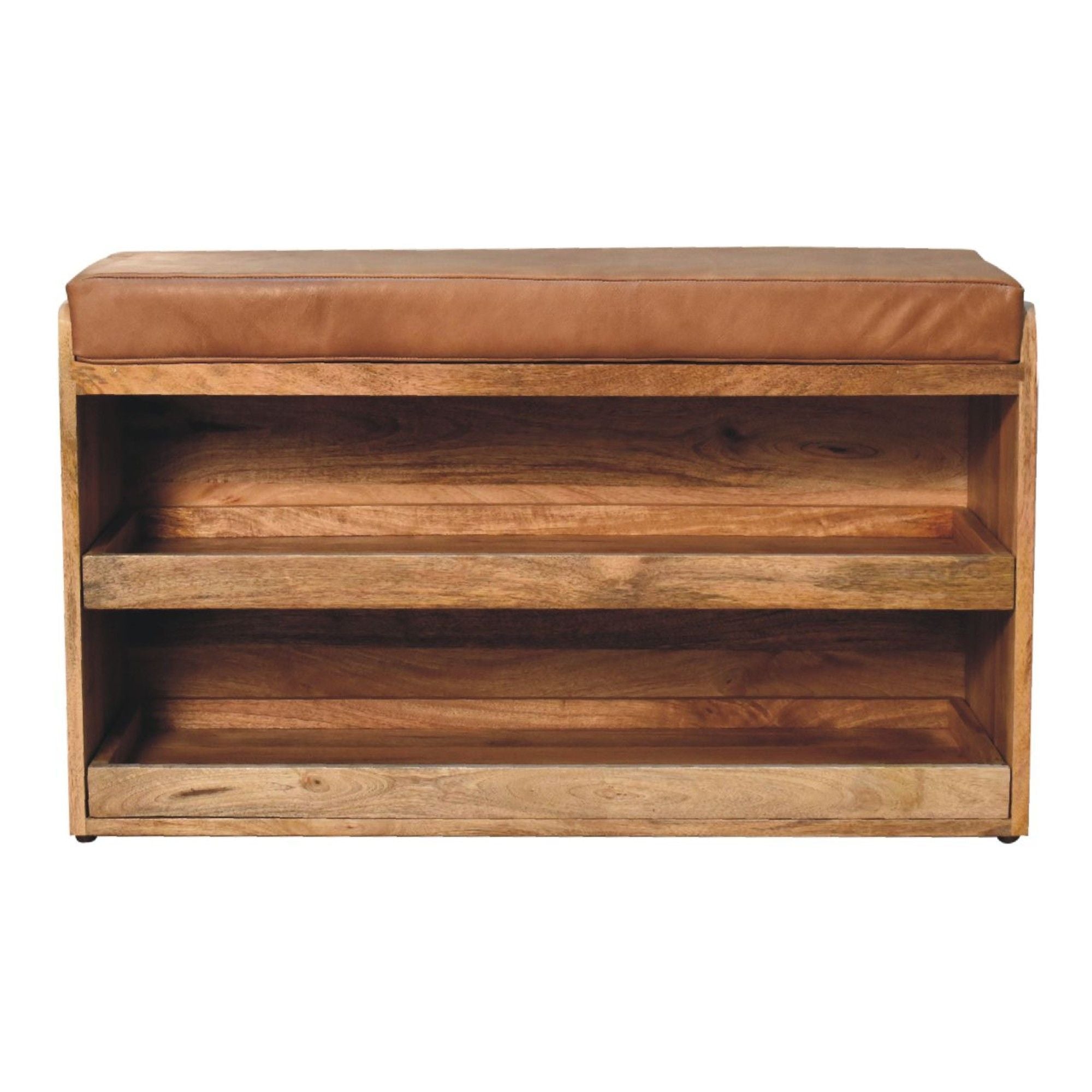 Buffalo - Hide Pull Out Shoe Storage Bench