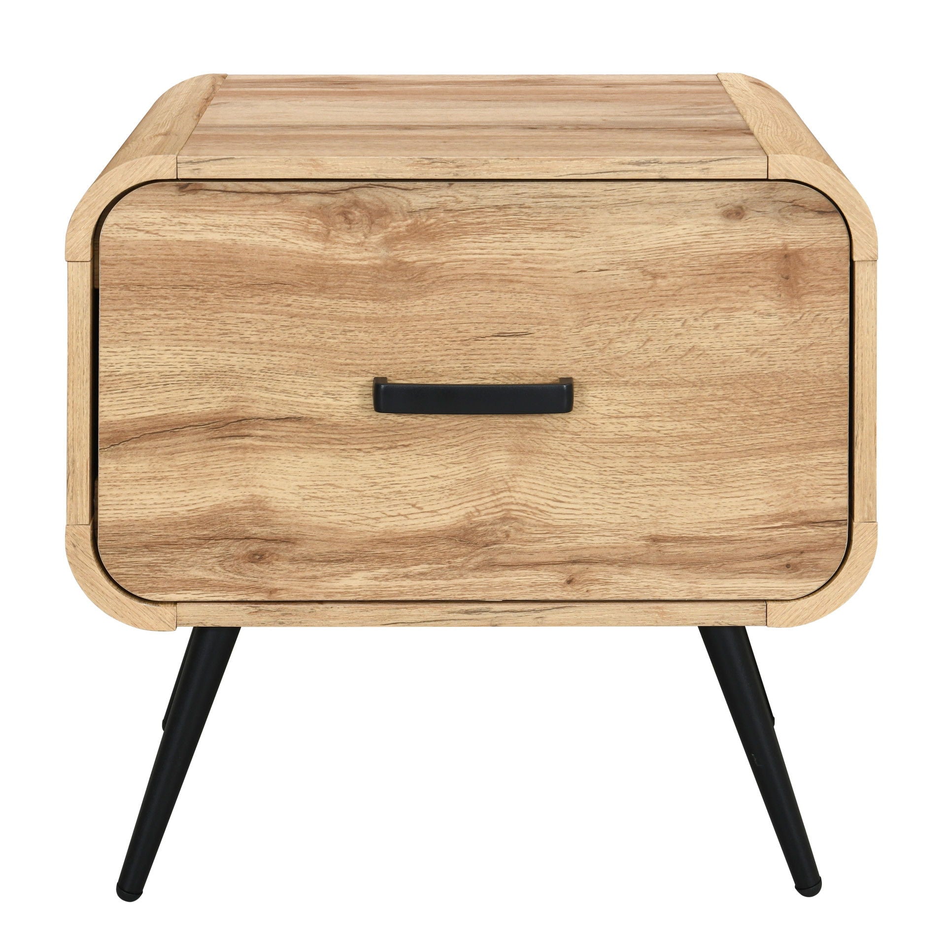 Rowan - One Drawer End Table/Bedside Table - Natural