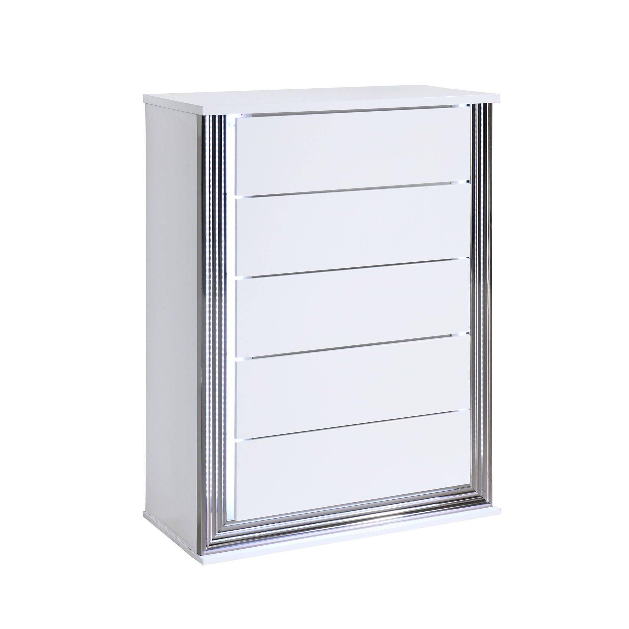 Moon - Smooth Chest With LED - White