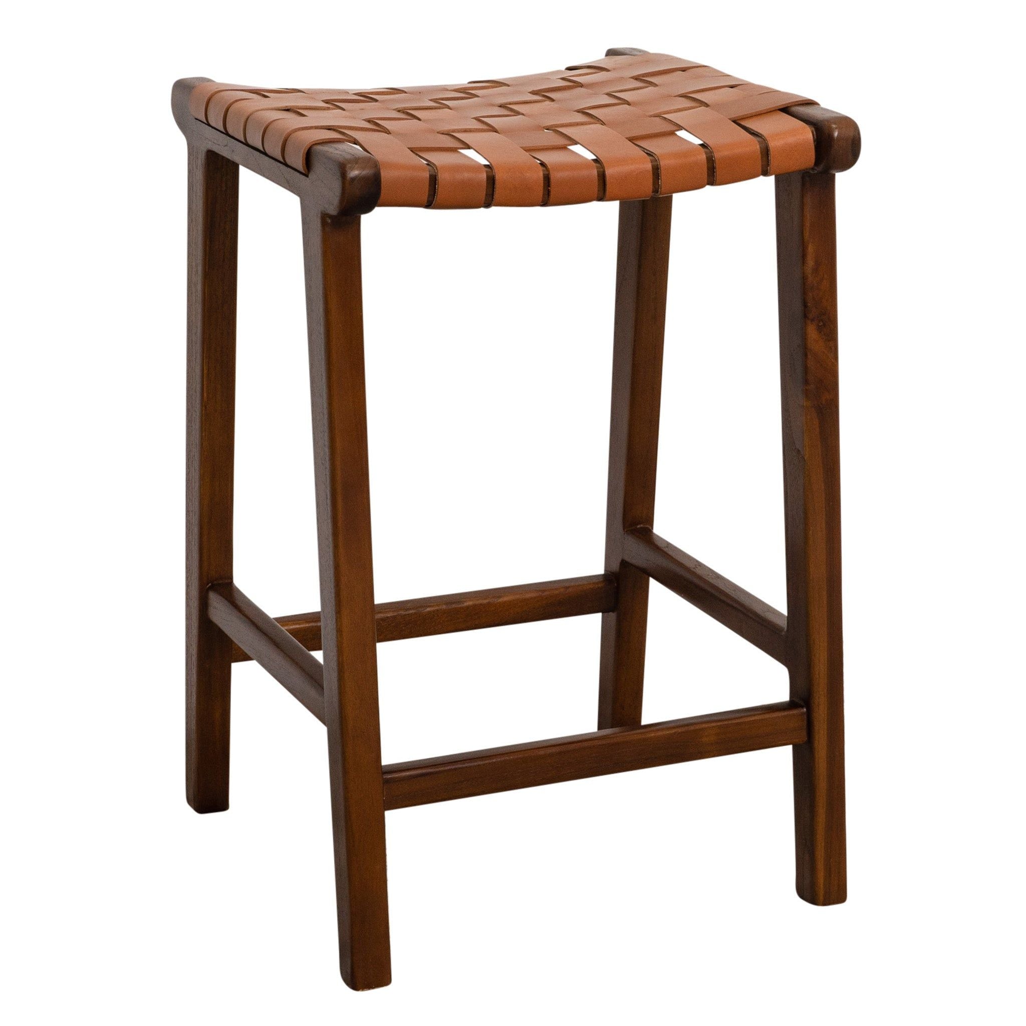 James - Mid-Century Modern Genuine Counter Stool