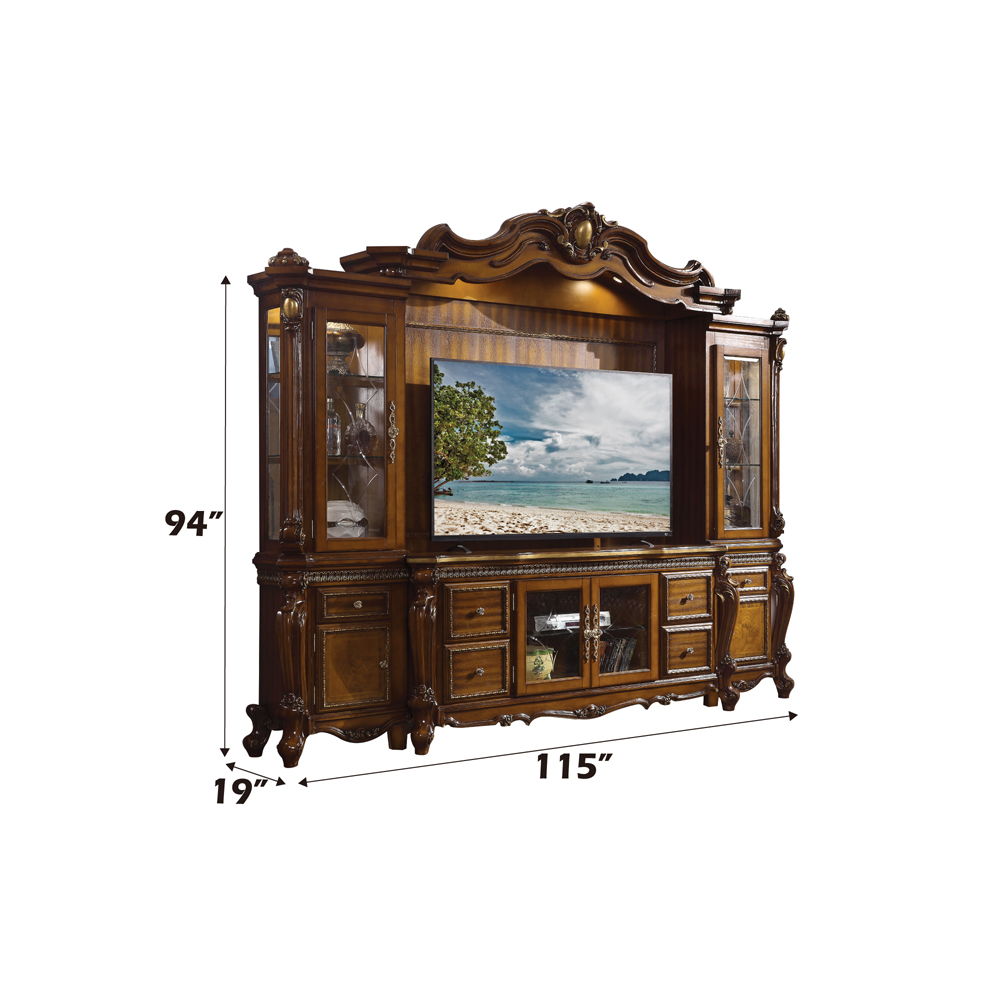 Picardy - Entertainment Center - Honey Oak