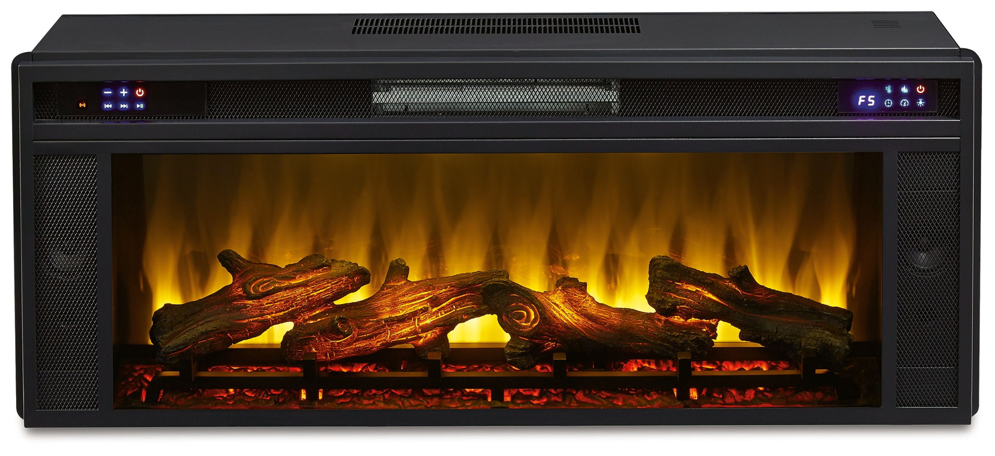 Entertainment Accessories - Fireplace Insert - Rectangular - Black