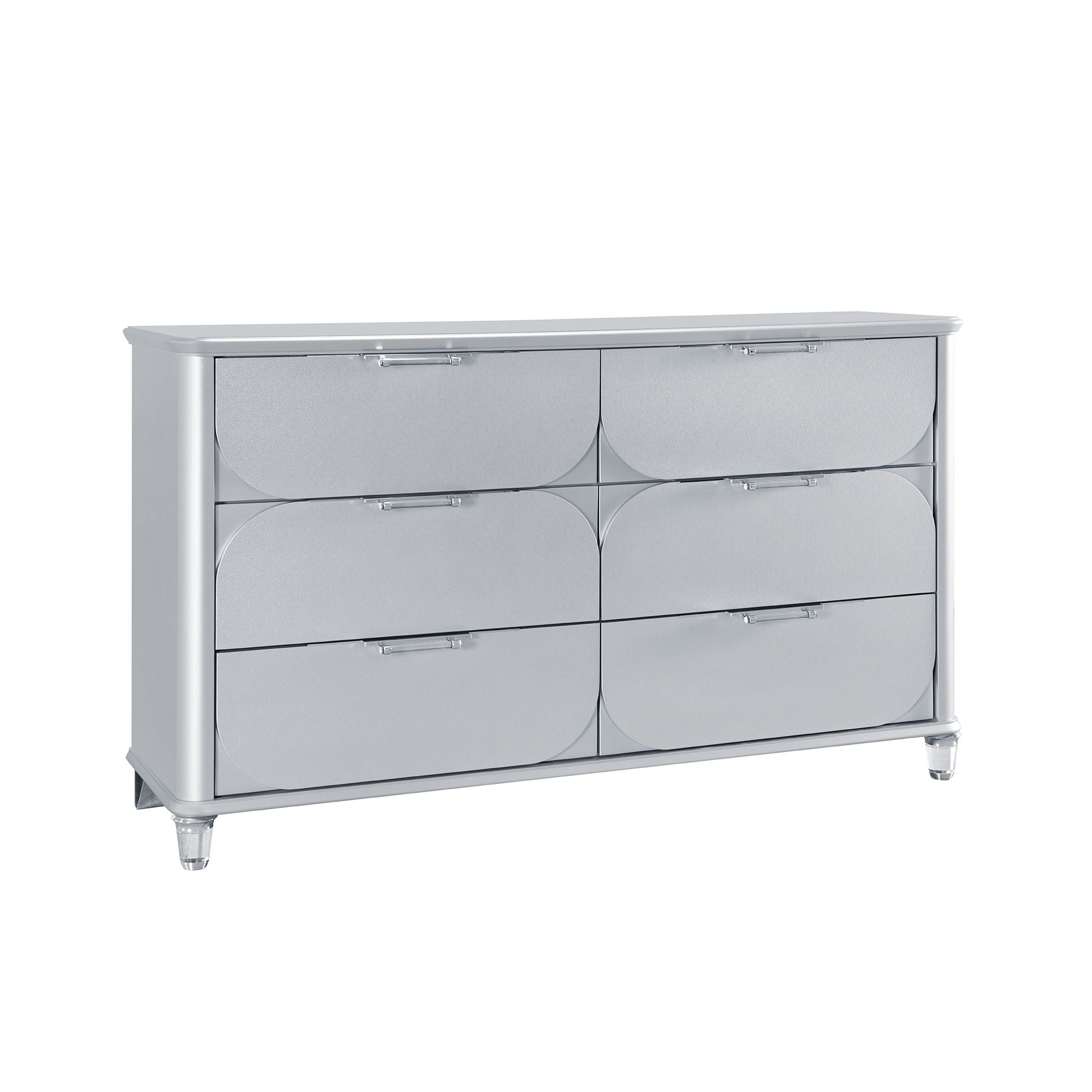 Laura - Dresser With Spacious Drawers - Silver