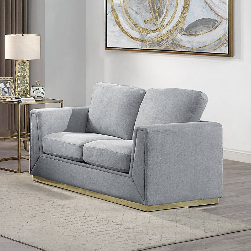 Valin - Loveseat - Gray Linen