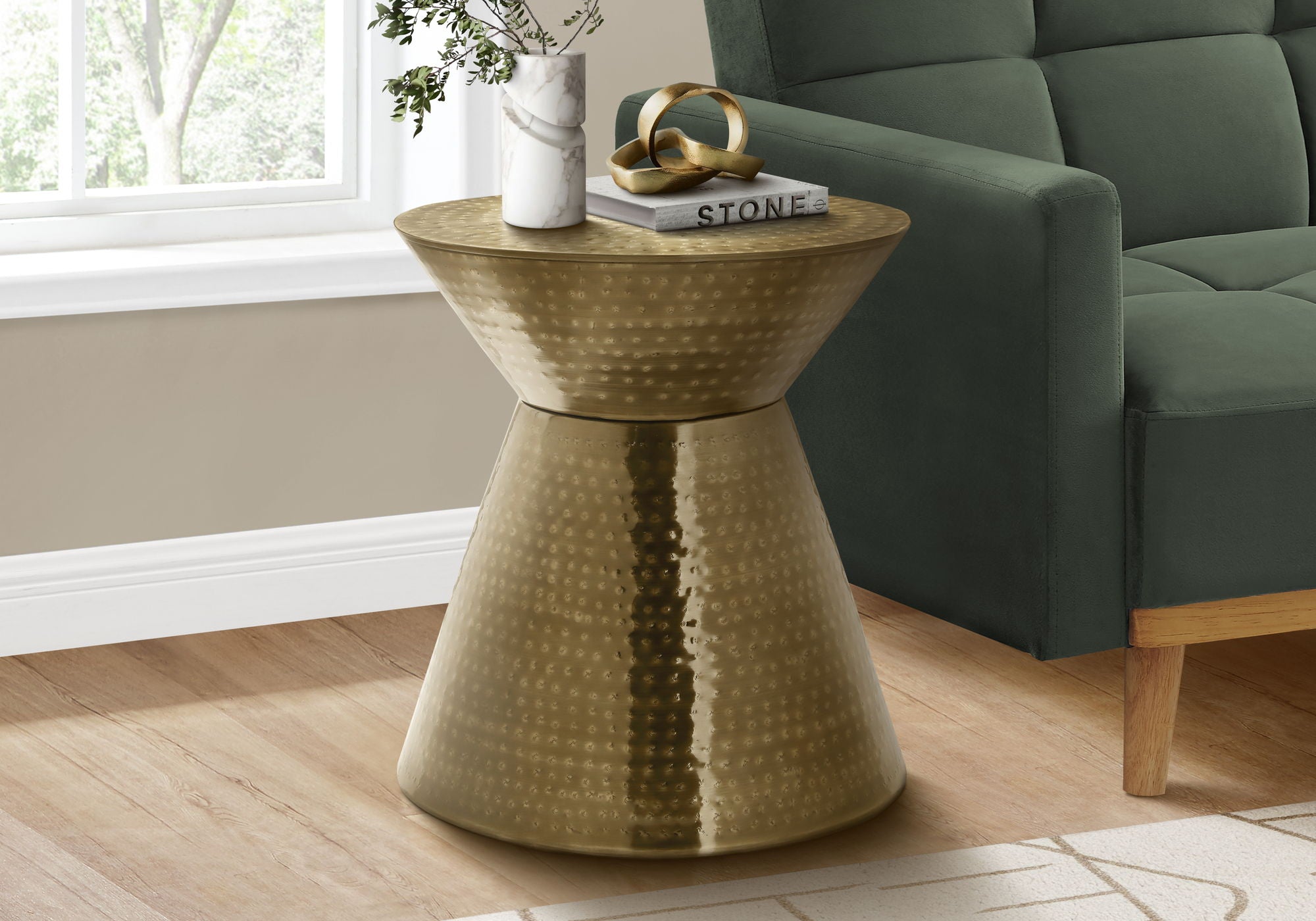 Drum Accent Side Table, Contemporary & Modern Elegant Design