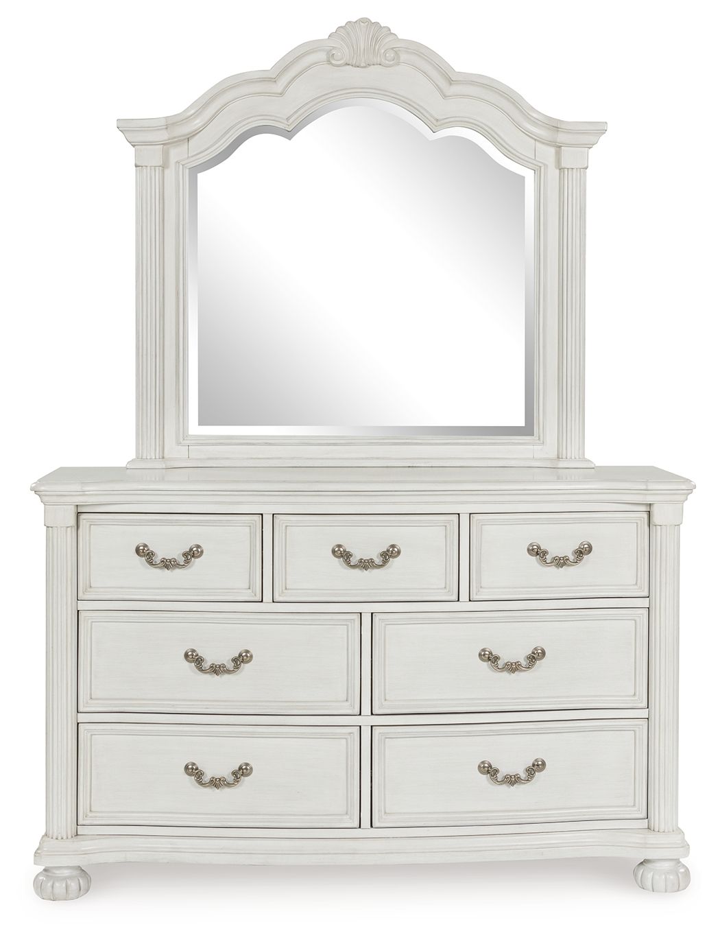 Montelaine - Dresser And Mirror - Antique White