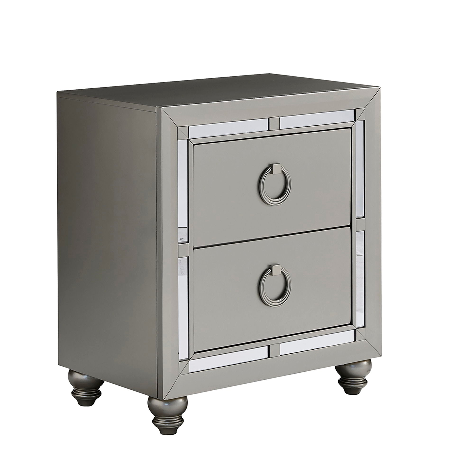 Chloe - Nightstand - Gemstone Silver