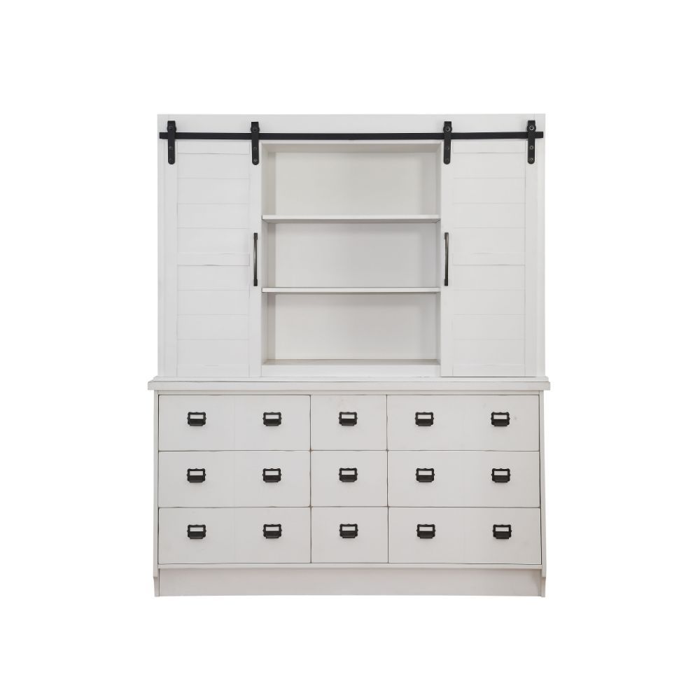 Renske - Buffet & Hutch - Antique White