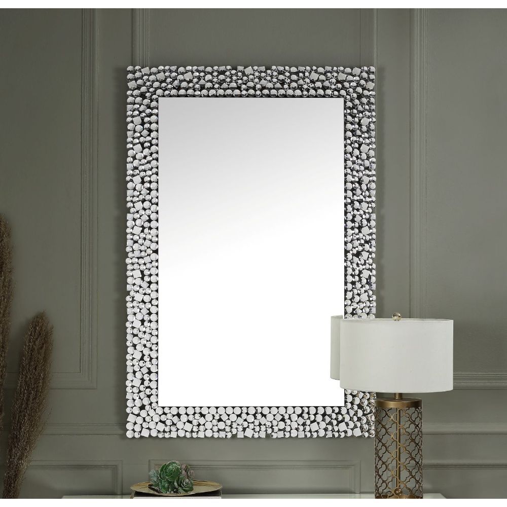 Kachina - 47" Accent Mirror - Mirrored & Faux Gems