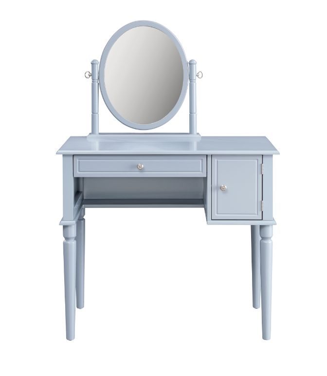 Rabila - Vanity Set - Cream Fabric & Gray