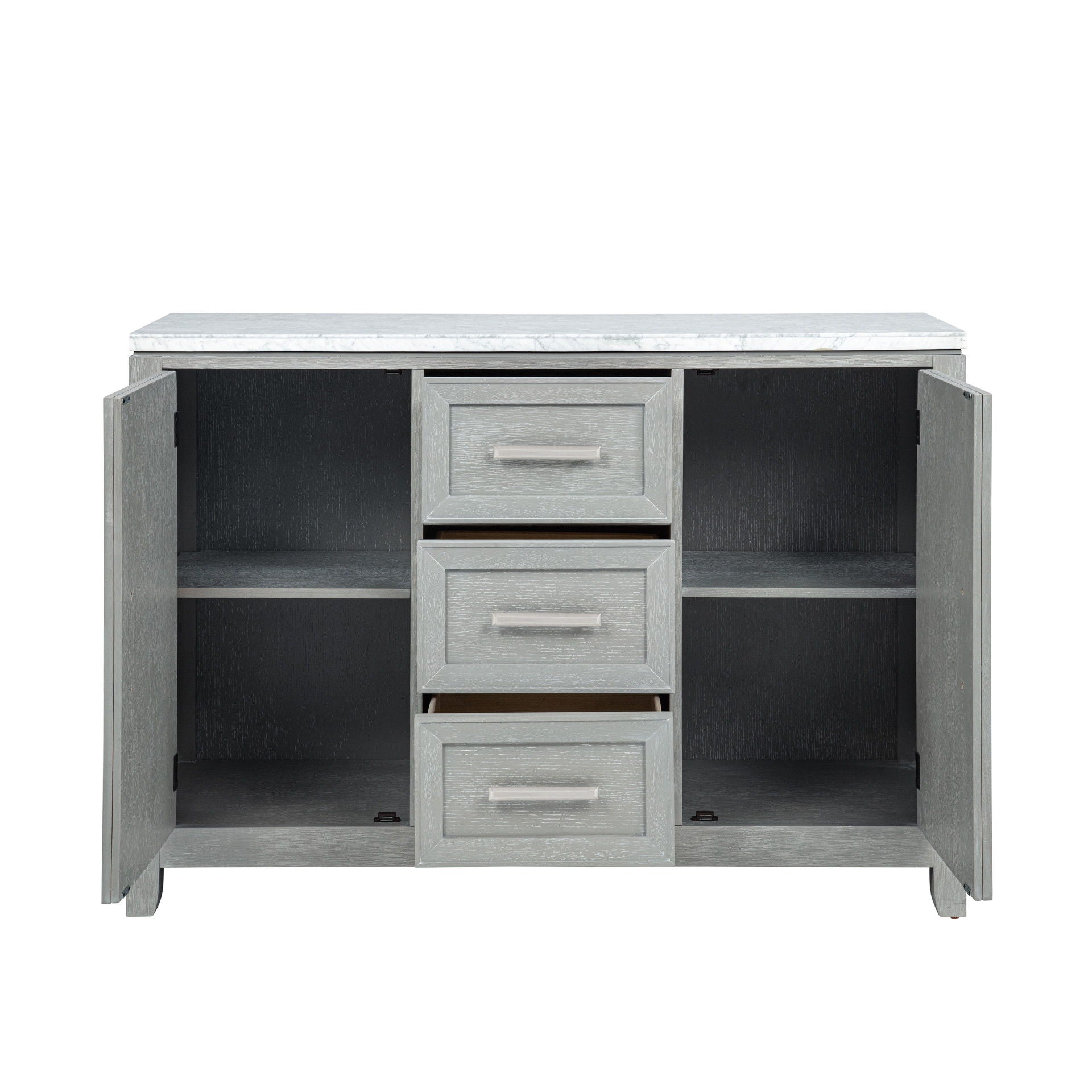 Fiona - Marble Top Dining Buffet / Server - Mist Gray