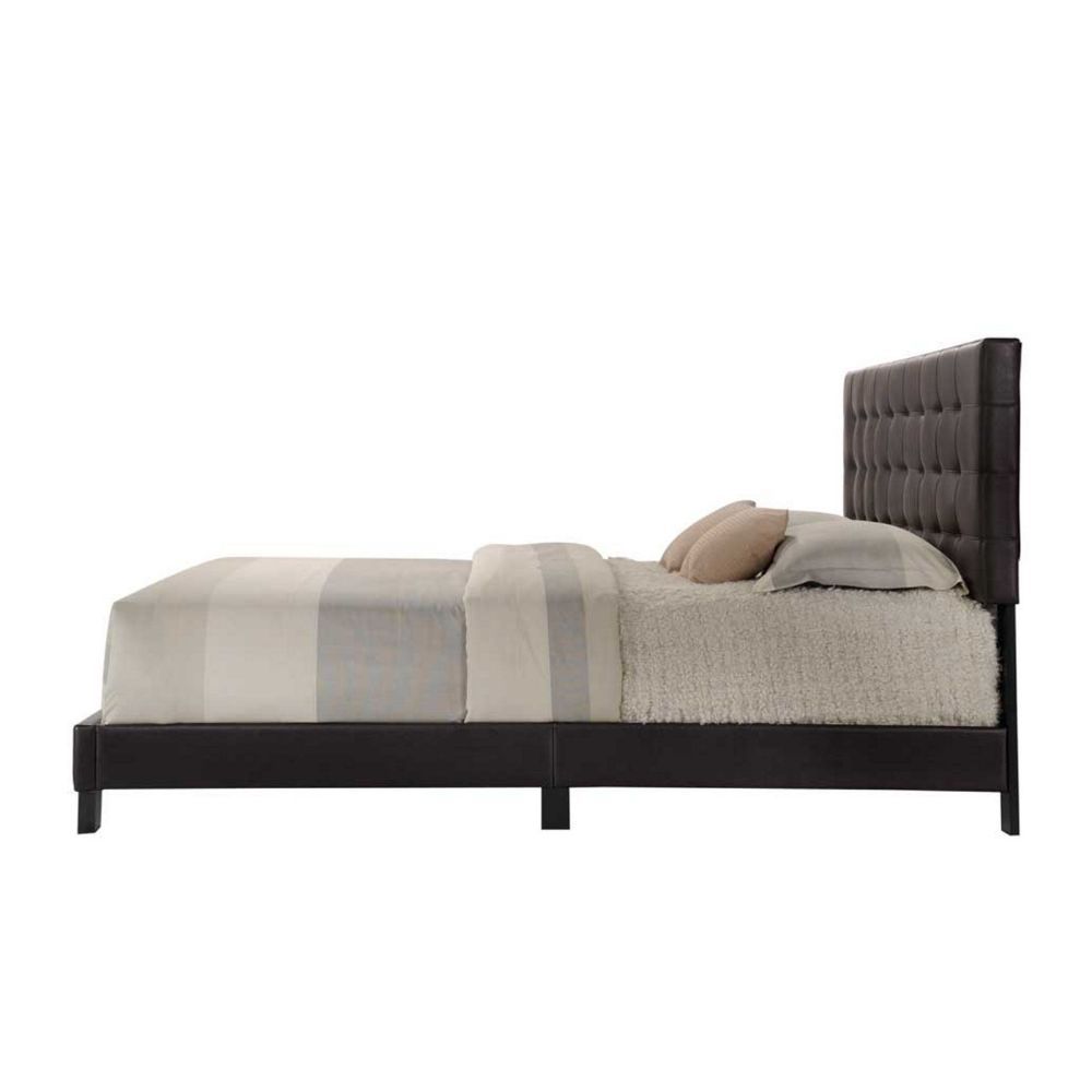 Masate - Queen Bed - Espresso Synthetic Leather