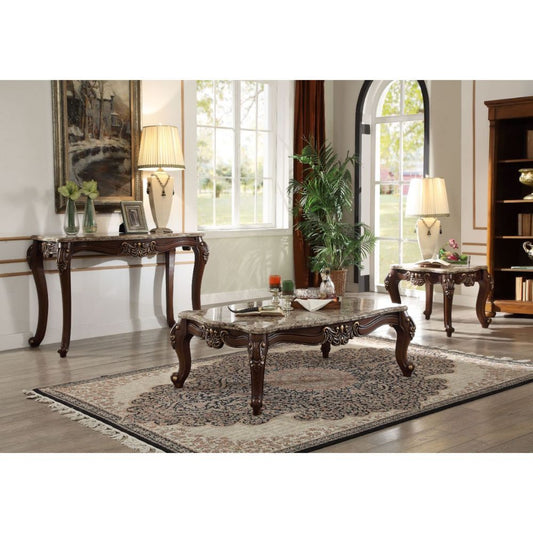 Mehadi - Coffee Table - Marble Top & Walnut