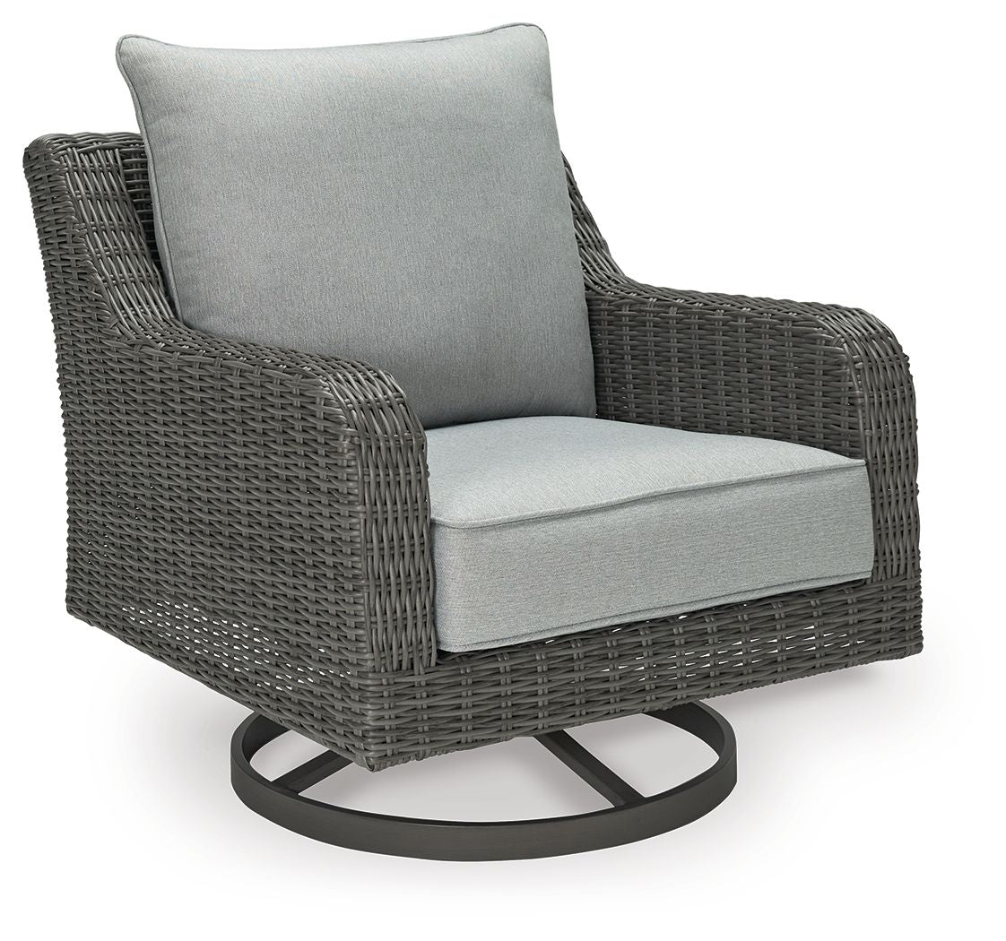 Elite Park - Swivel Lounge w/ Cushion - Gray