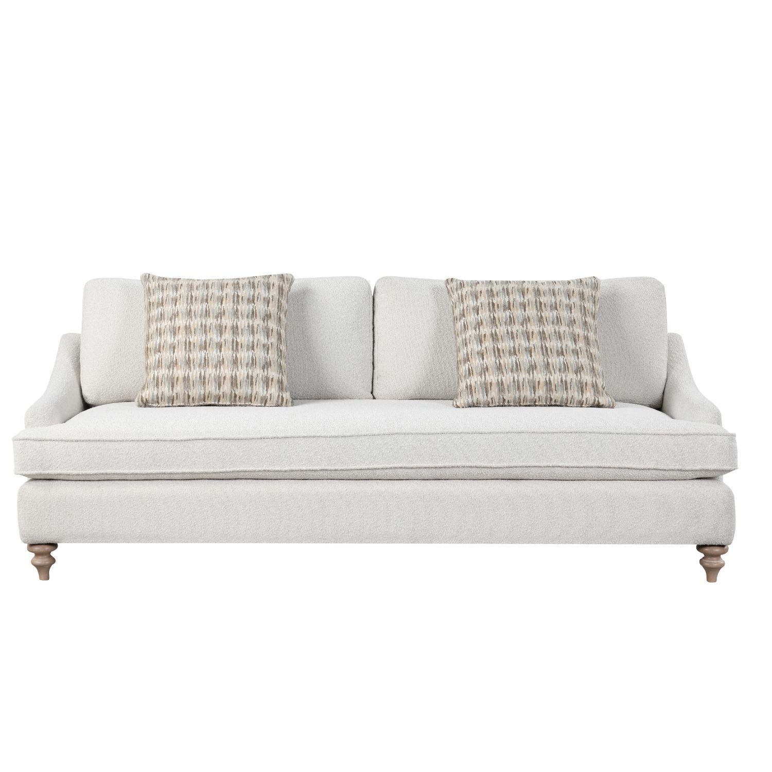 Sofa Single Reverable Cushion With 2 Pillows - Off White
