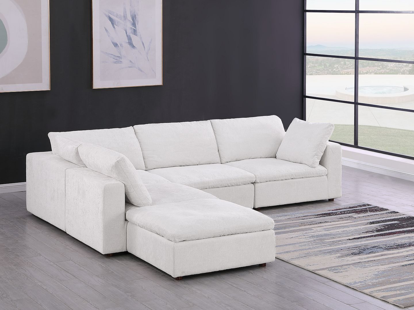1100 - 5-Piece 3-Seat Sectional