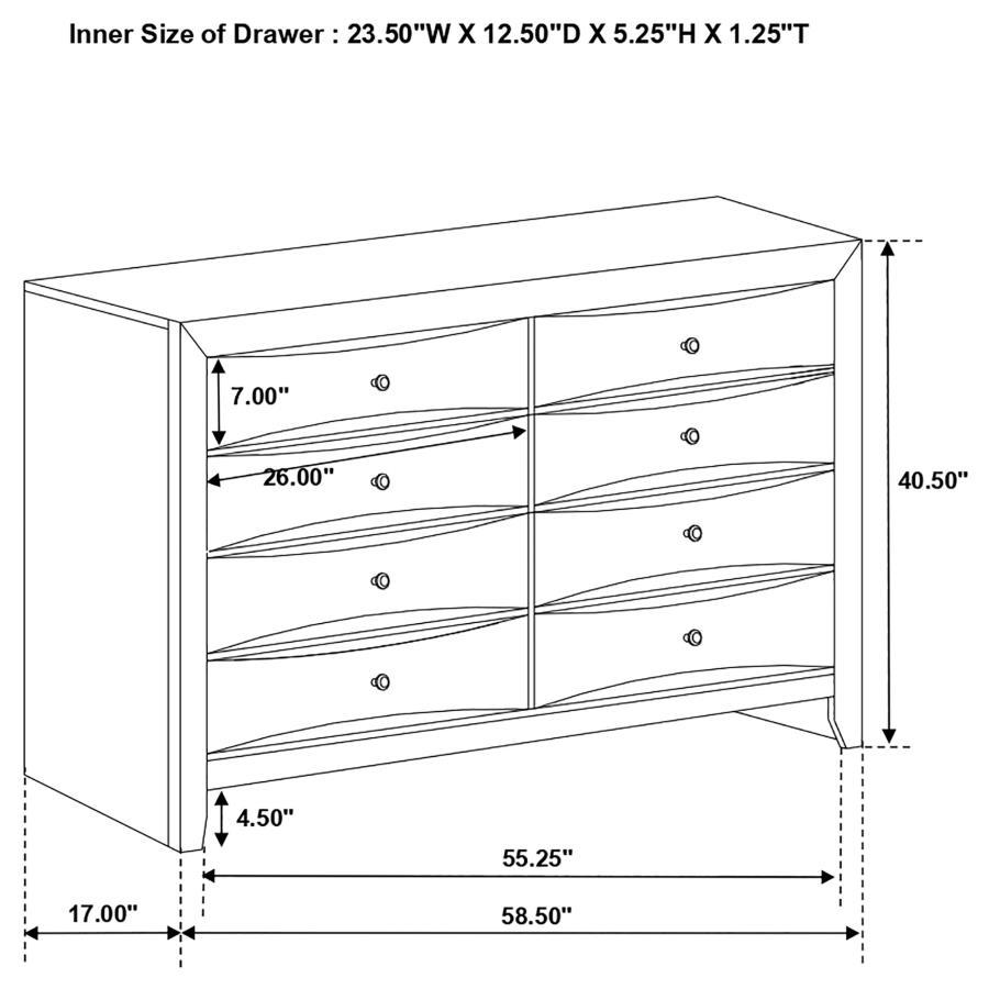 Briana - 8-Drawer Dresser