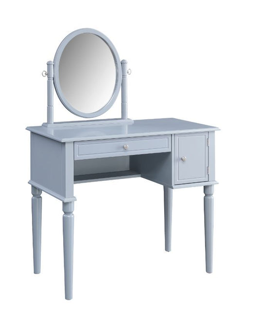 Rabila - Vanity Set - Cream Fabric & Gray