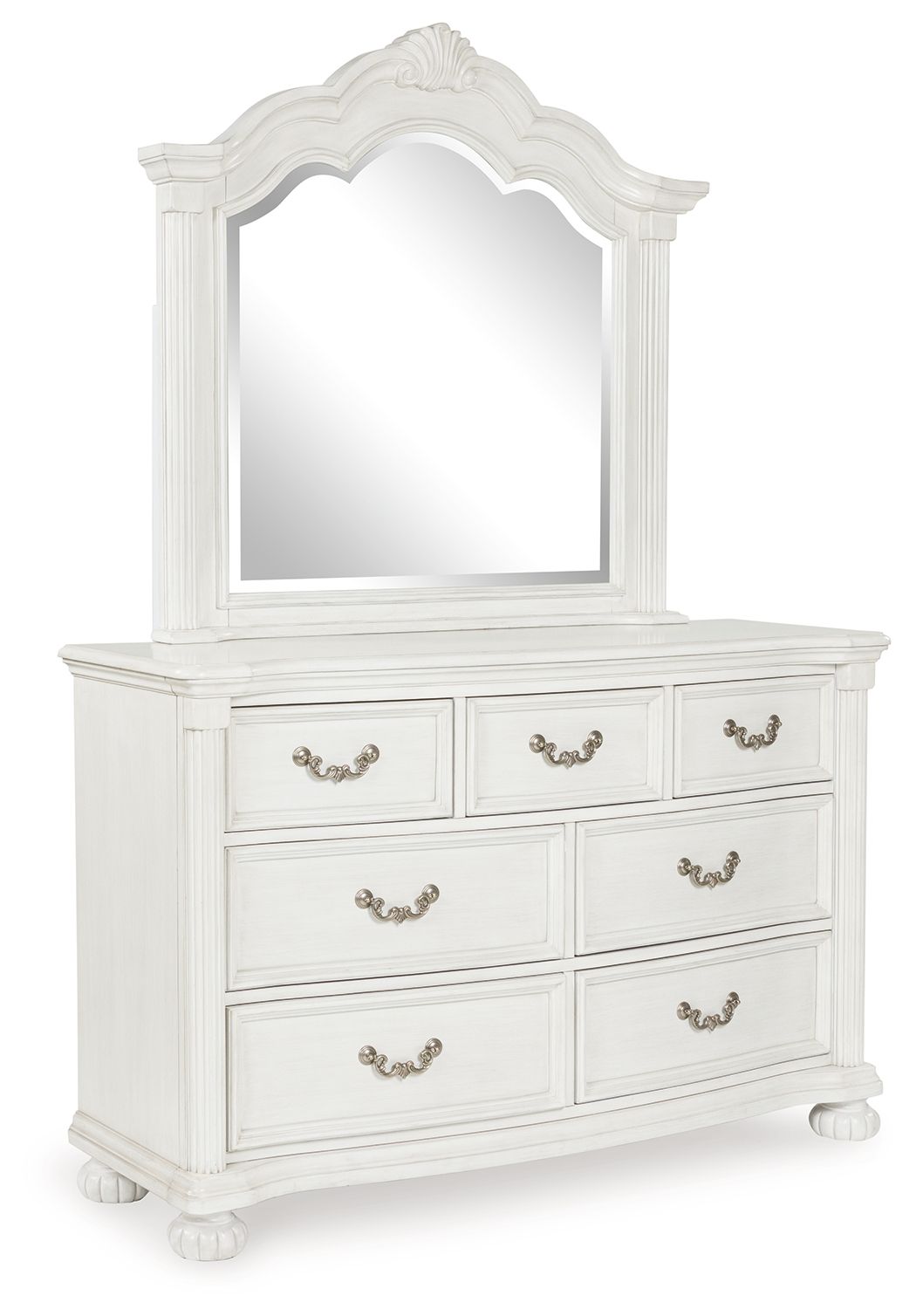 Montelaine - Dresser And Mirror - Antique White