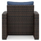 Ashley Express - Windglow Outdoor Loveseat and 2 Chairs with Coffee Table