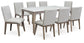 Loyaska Dining Table and 8 Chairs