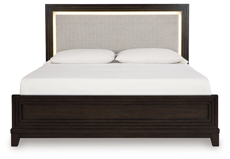 Neymorton California King Upholstered Panel Bed