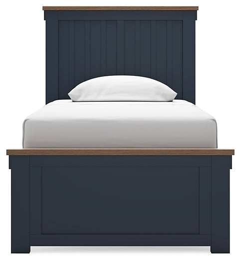 Landocken Twin Panel Bed with Dresser and 2 Nightstands