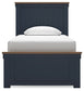 Landocken Twin Panel Bed with Nightstand