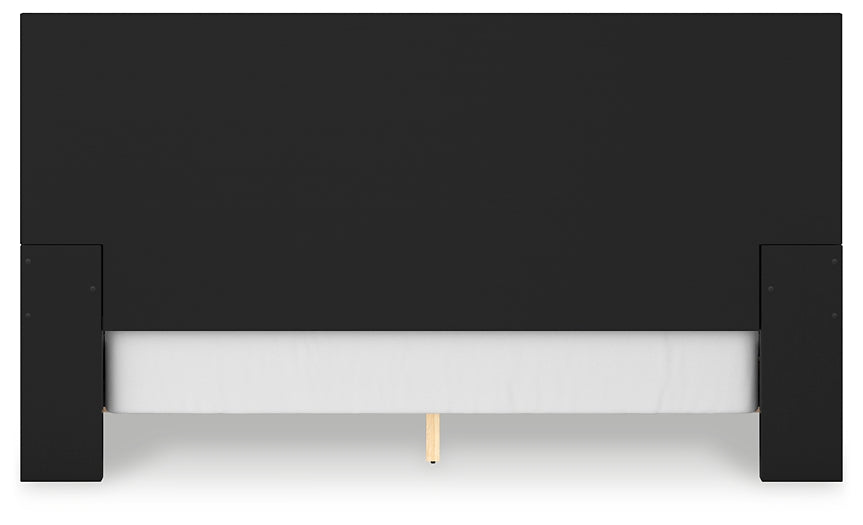 Londer California King Panel Bed with Mirrored Dresser and 2 Nightstands