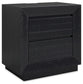 Londer California King Panel Bed with Mirrored Dresser and 2 Nightstands