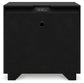 Londer California King Panel Bed with Mirrored Dresser and 2 Nightstands