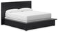 Londer California King Panel Bed with Mirrored Dresser and Nightstand