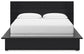 Londer California King Panel Bed with Mirrored Dresser, Chest and Nightstand