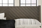 Arkenton California King Panel Bed with Mirrored Dresser
