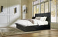 Londer Queen Panel Bed with Mirrored Dresser and Nightstand