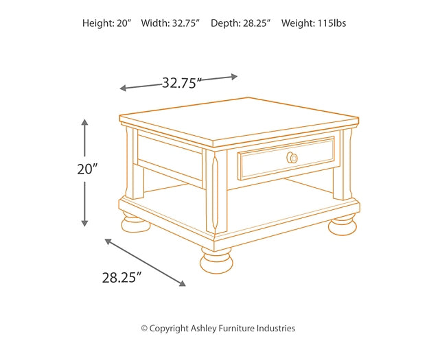 Ashley Express - Porter Lift Top Cocktail Table