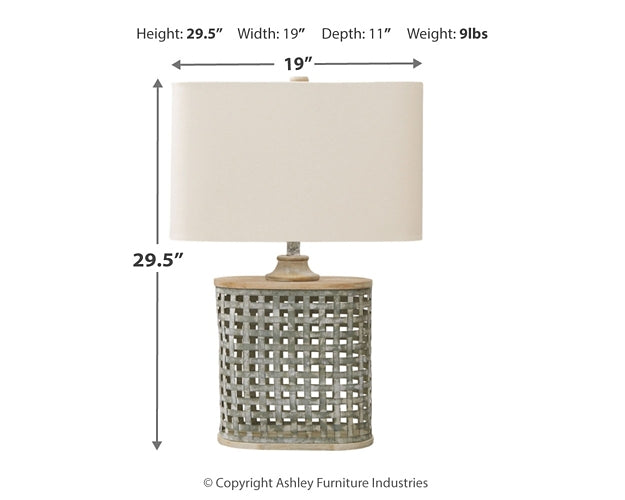 Ashley Express - Deondra Metal Table Lamp (1/CN)
