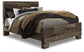 Derekson Queen Panel Bed with Mirrored Dresser and 2 Nightstands